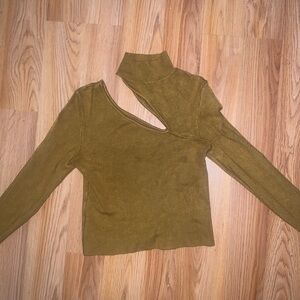 Women's Cutout Long Sleeve Top